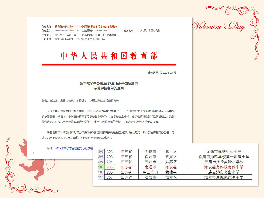 2018年度海安市角斜镇角斜小学十件大事